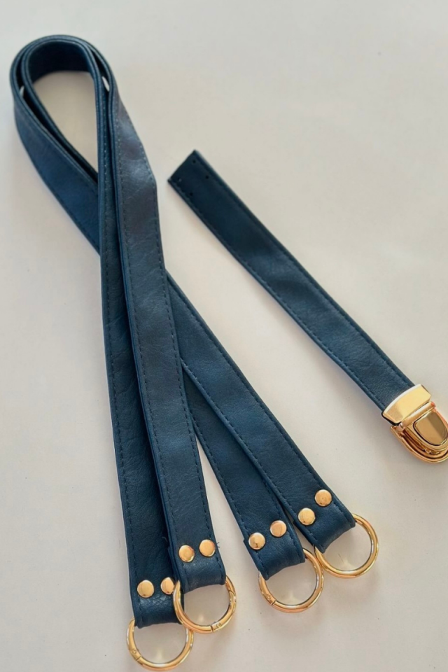 Yaylı Halkalı Askı Kapak Set lacivert