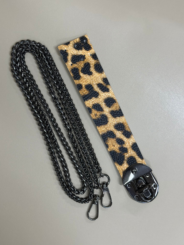 Leopar Kapaklı Zincir Set