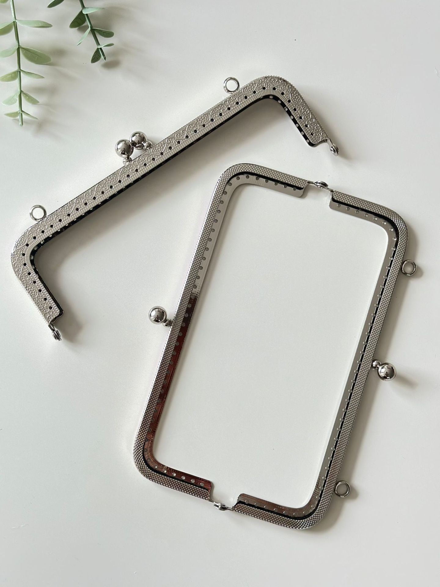 Metal çanta bursu dikmeli 20 cm