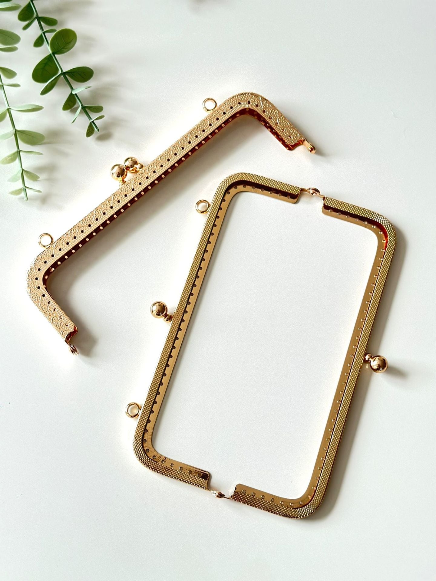 Metal çanta bursu dikmeli 20 cm