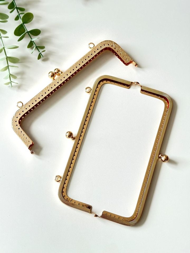 Metal çanta bursu dikmeli 20 cm