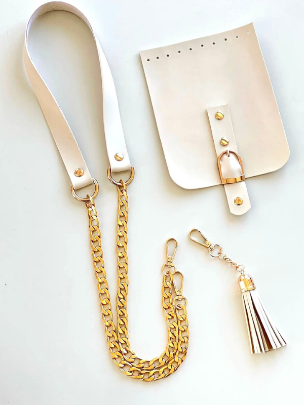 Deri Zincirli Askı Püskül Set