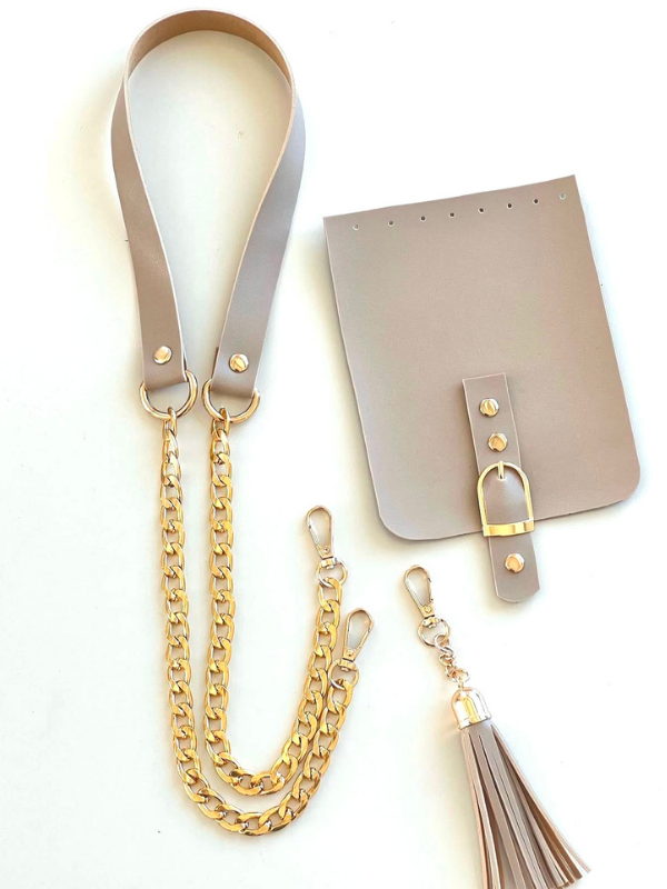 Deri Zincirli Askı Püskül Set