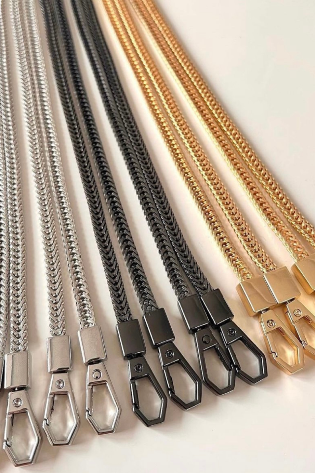 Lüks Yassı Model Çanta Zincir