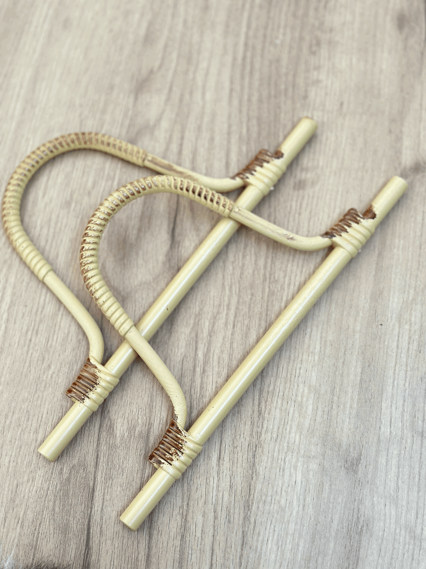 Bambu Görünümlü Plastik Çanta Kulpu