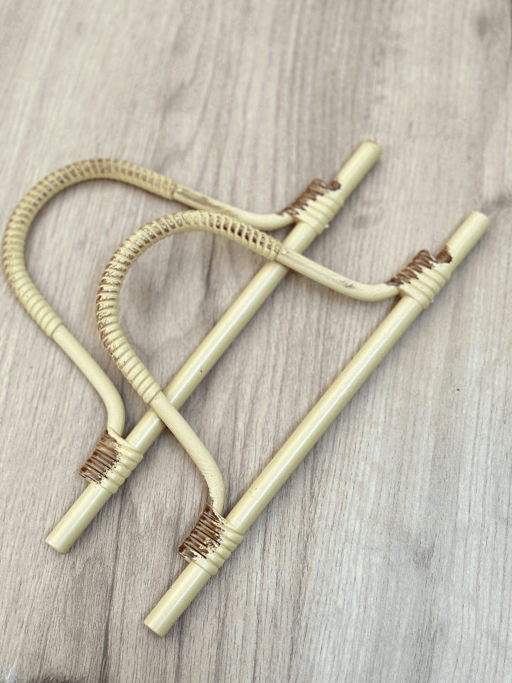 Bambu Görünümlü Plastik Çanta Kulpu