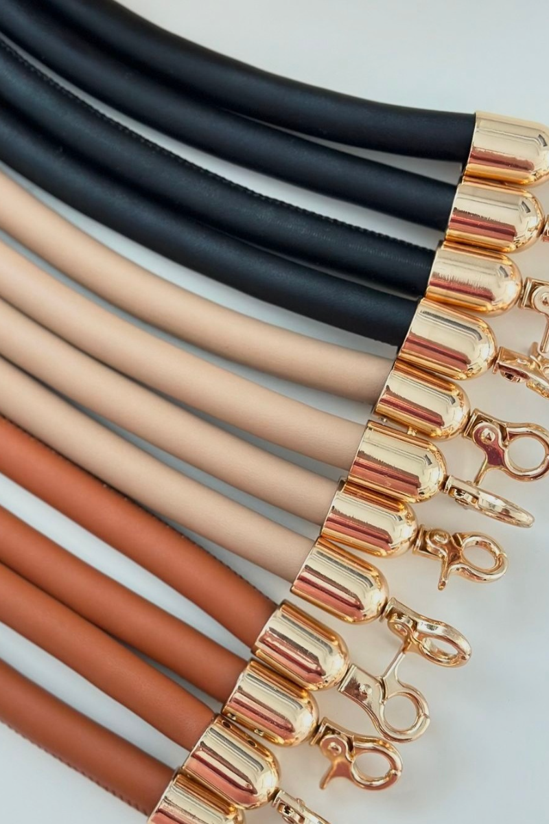 Deri Metal Kovanlı Çanta Kulpları