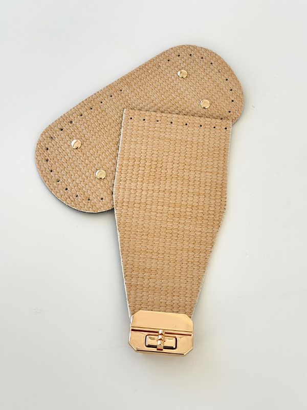 Hasır Desenli Kapak Taban Set