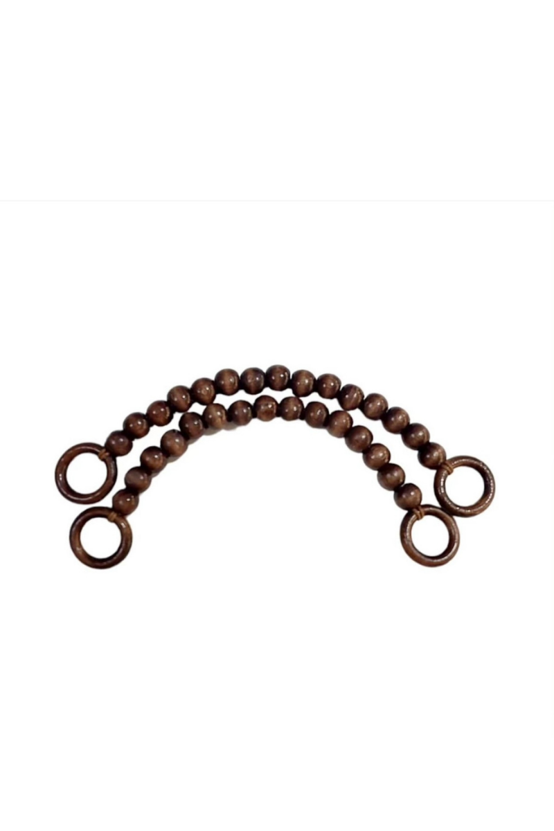 Ahşap Boncuk Kulp (Acı Kahve)