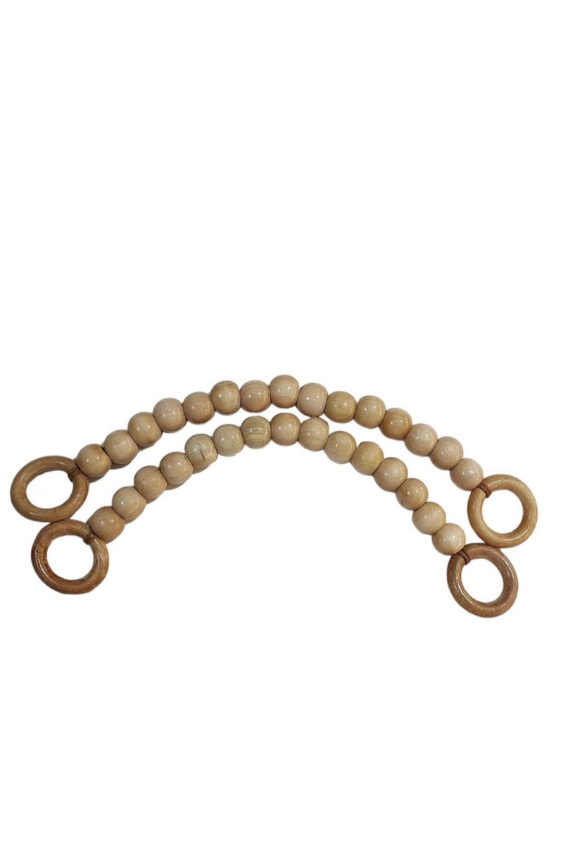 Ahşap Boncuk Kulp (Hasır)