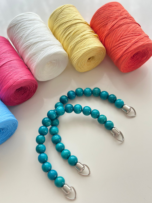 Ahşap Boncuk Çanta Kulpu