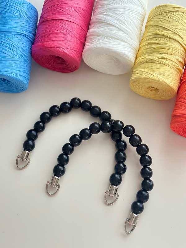 Ahşap Boncuk Çanta Kulpu