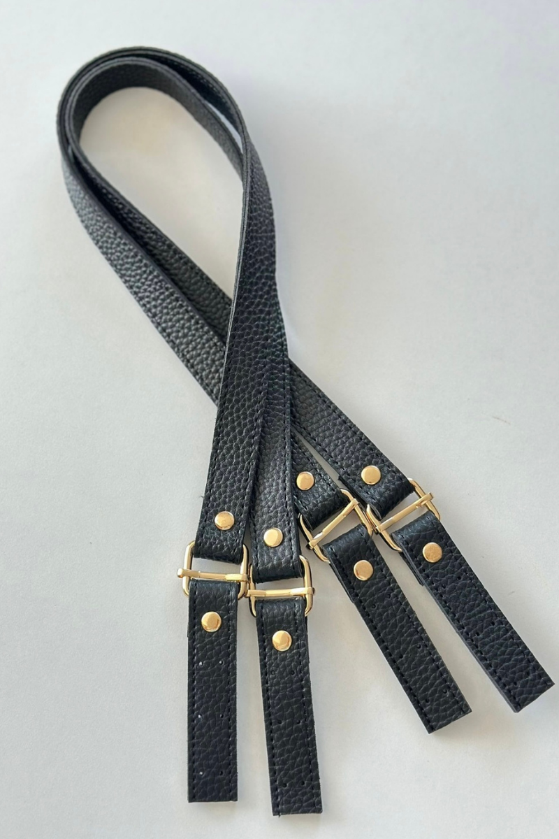 Deri Böcülü (dikmeli) Çanta Askısı