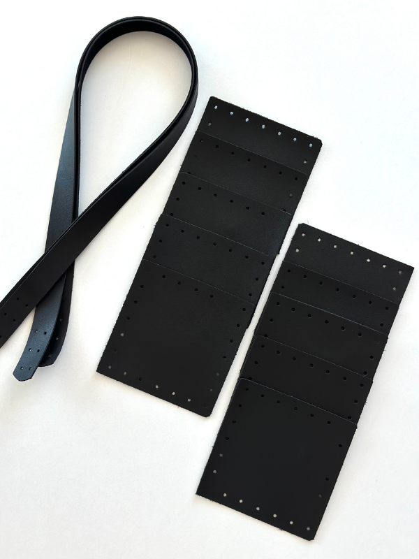 Kare Parçalı Deri Set