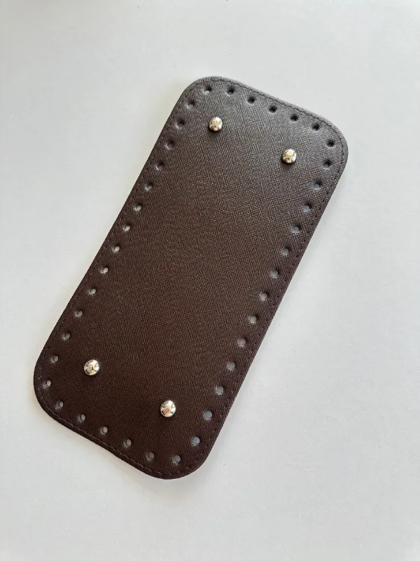 Deri Çanta Tabanı. 25 cm acı kahve rengi