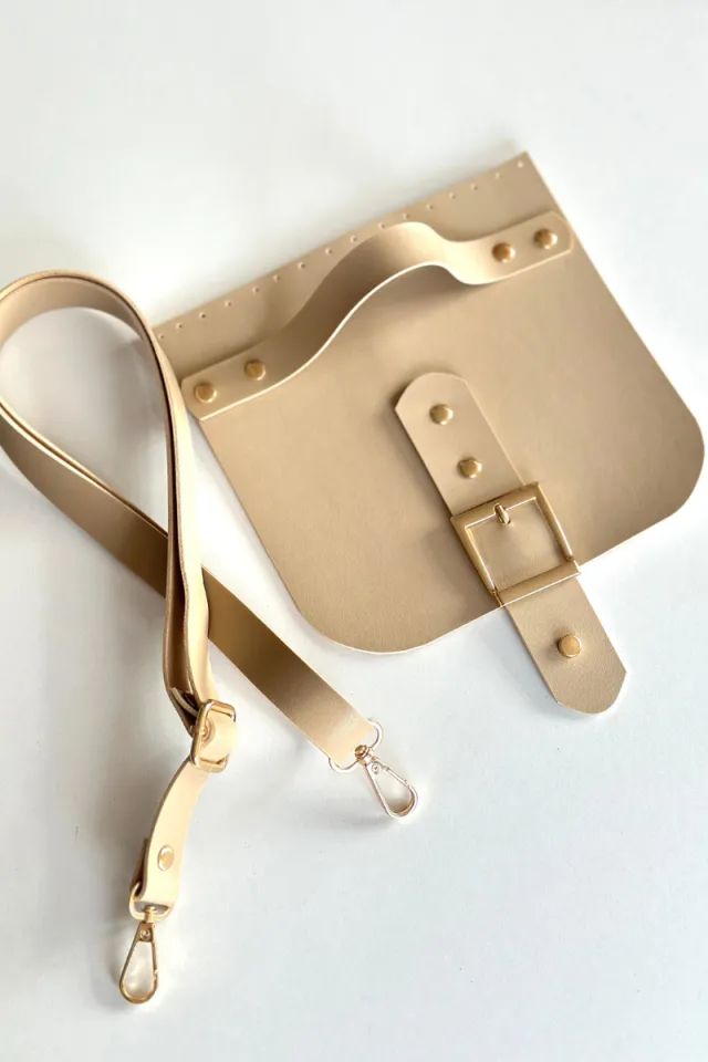 20 Cm Kulplu Model Çanta Askı Kapak Set bej