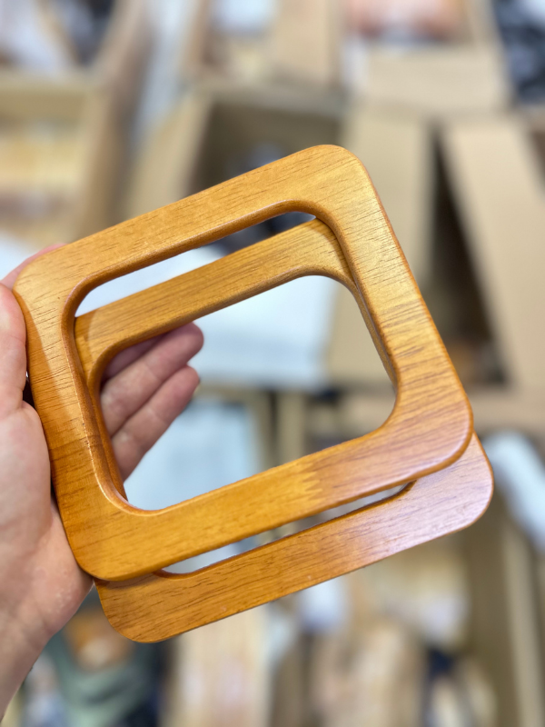 Masif Ahşaf Çanta Kulpu