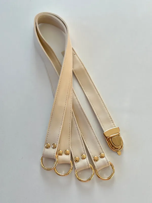 Yaylı Halkalı Askı Kapak Set krem