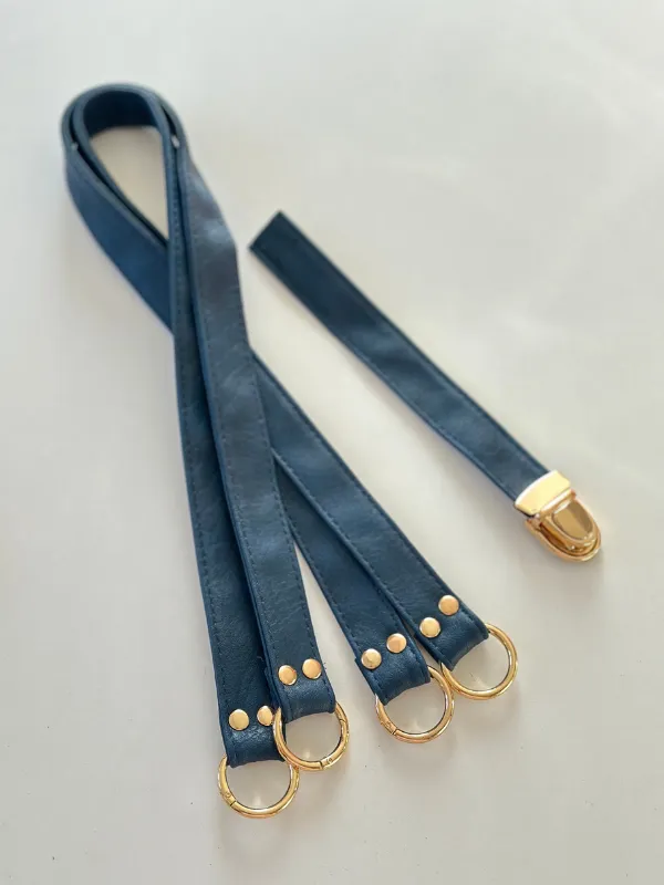 Yaylı Halkalı Askı Kapak Set lacivert