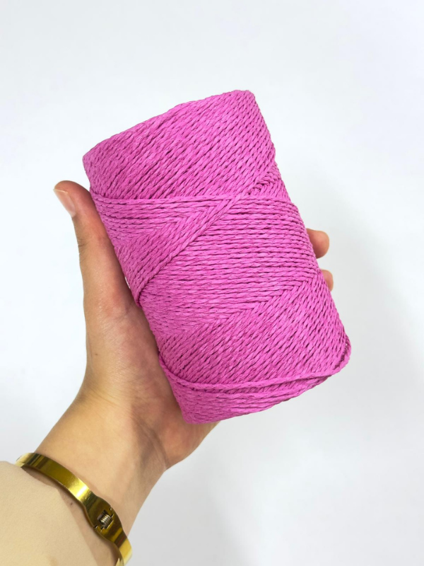 Kağıt İp Sarılı pembe